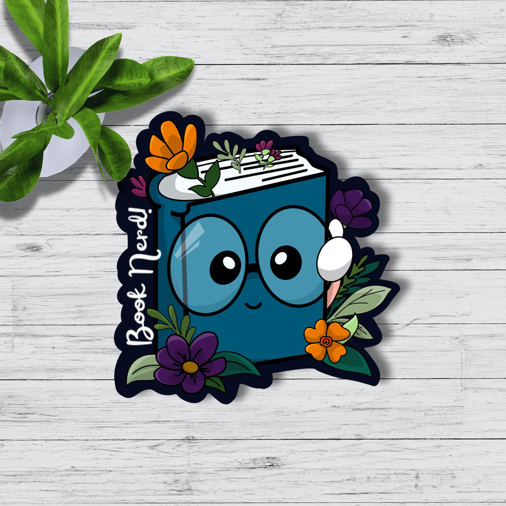 Image of Book Nerd Sticker