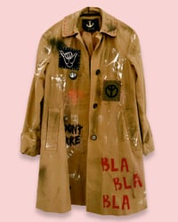 Image 5 of BLABLA UPCYCLED  ¥ UNISEX ¥ VINTAGE COAT ¥ IBIZA¥ HANDPAINTED