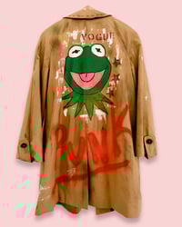 Image 2 of BLABLA UPCYCLED  ¥ UNISEX ¥ VINTAGE COAT ¥ IBIZA¥ HANDPAINTED