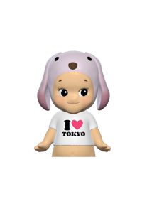 Image 1 of Lop Ear or Brain Sticker "I Heart Tokyo" 