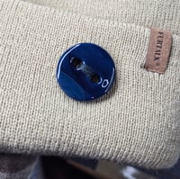Image 2 of BLUE BUTTON BEANIE
