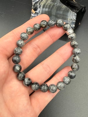 8mm Larvakite Stretch Bracelet 