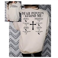 Image 1 of Dear Person Behind Me (Front & Back design)