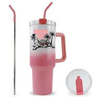 Image 1 of Summer Vibes Cow 40 Ounce