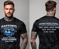 Image 1 of Safford Back to Back Champs drifit shirt 