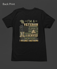 Image 2 of I'm A Veteran Tee
