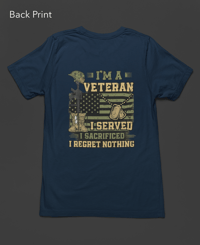 Image 4 of I'm A Veteran Tee