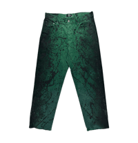 Image 1 of Green Loose Fit Jeans 