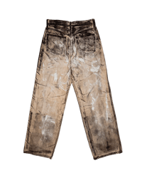 Image 2 of Black Painted High Waist Jeans