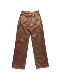 Image 2 of Brown Stained Jeans High Waist