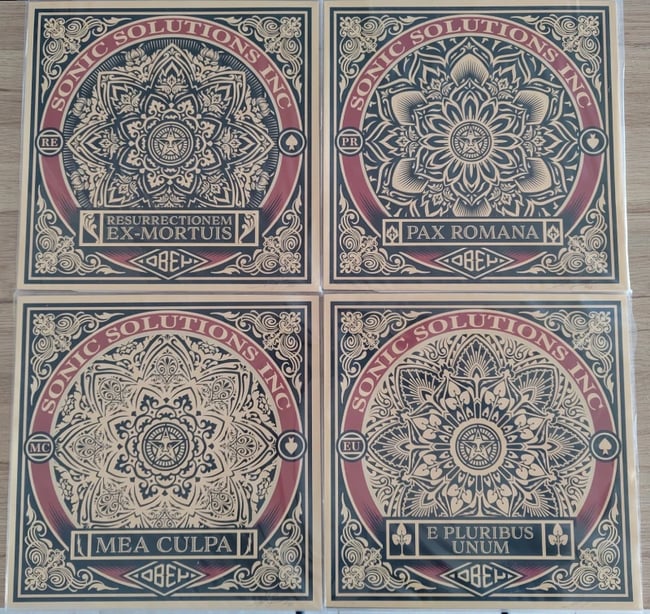 Shepard Fairey Obey Pax Romana - Mea Culpa - E Pluribus Unum - Resurrectionem Ex-Mortuis