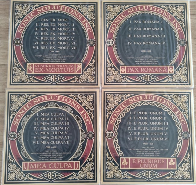 Shepard Fairey Obey Pax Romana - Mea Culpa - E Pluribus Unum - Resurrectionem Ex-Mortuis