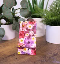 Image 1 of Handmade Cellphone Stand/Dock, flowers, floral, iPhone, Samsung, android, gift, holder, phone