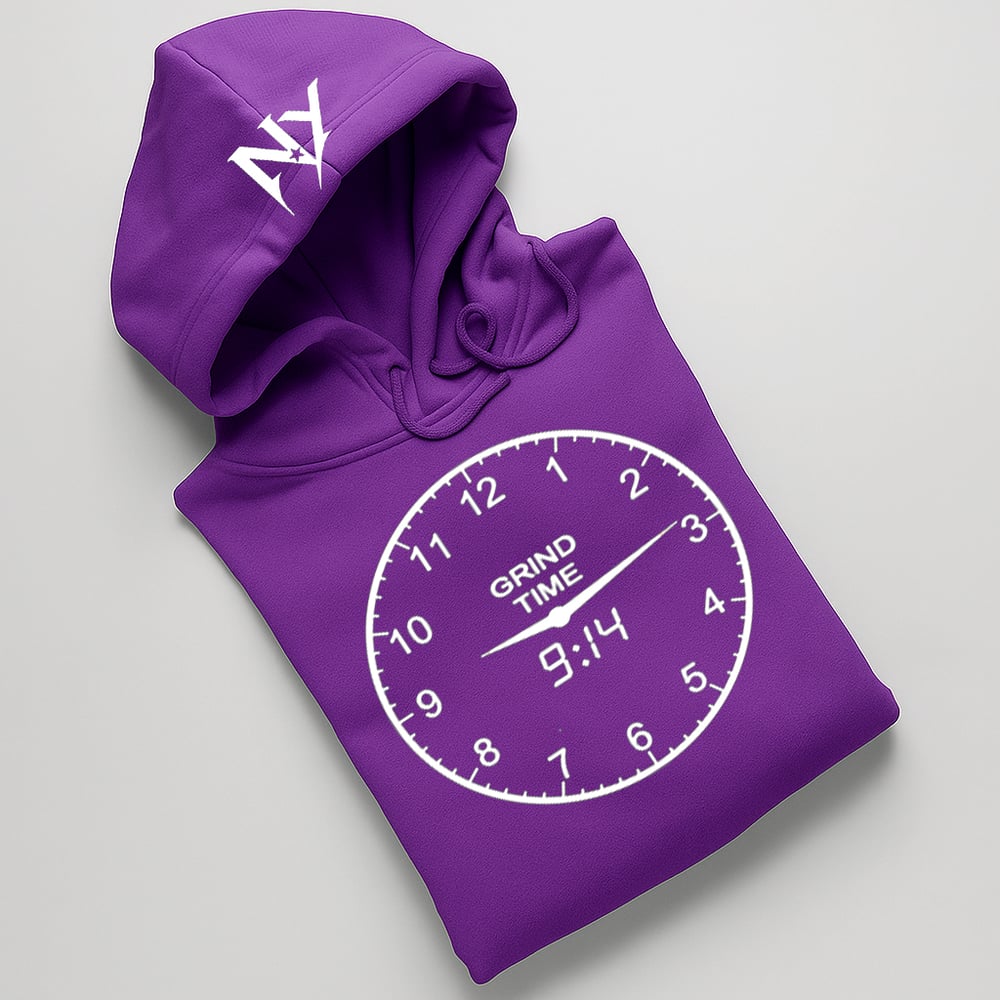 Image of EXCLUSIVE GRIND TIME 9:14 CLOCK HOODIE