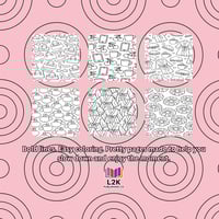 Image 2 of Pretty Girl Patterns: Bold & Easy Coloring Book