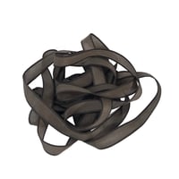 Image 1 of 1PC. PECAN BROWN  42" Hand Dyed Finished Edge Silk Wrist Wrap Bracelet/Jewelry/Craft Ribbons