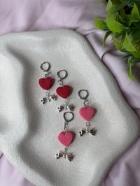 Image 2 of Valentines Heart Macaroons Earrings 