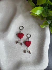 Image 3 of Valentines Heart Macaroons Earrings 