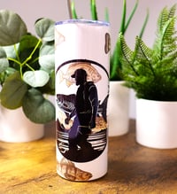 Image 1 of Handmade Fisherman 20oz Stainless Steel Tumbler, hot, cold, fish, dad, men, fishing, cup, drink