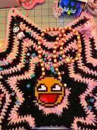 Image 1 of Emoji Perler bead necklace 
