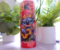 Image 1 of Handmade Stitch 20oz Stainless Steel Tumbler, pink, Hawaii, cold, hot, Mahalo, cup, drink, kids