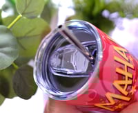 Image 2 of Handmade Stitch 20oz Stainless Steel Tumbler, pink, Hawaii, cold, hot, Mahalo, cup, drink, kids