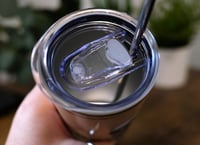 Image 4 of Handmade Murder Shows and Comfy Clothes 20oz Stainless Steel Tumbler, skeleton, rose, cup