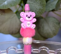 Image 4 of Beautiful Handmade Trending Beaded Pens, ball point, charms, beads, journal, writing, bear, prayer