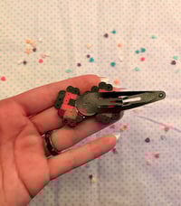 Image 2 of Monster high bow perler bead clip