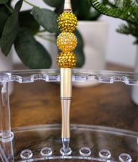 Image 5 of Beautiful Handmade Beaded Pens, writing, journaling, black ink, pen, beads, crystal, ball point