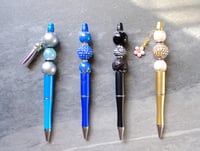 Image 1 of Beautiful Trending Handmade Beaded Pens, ball point, charms, beads, journaling, writing, pen