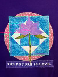 Image 3 of The Future is a Loving Lotus Medium One of a kind Tshirt