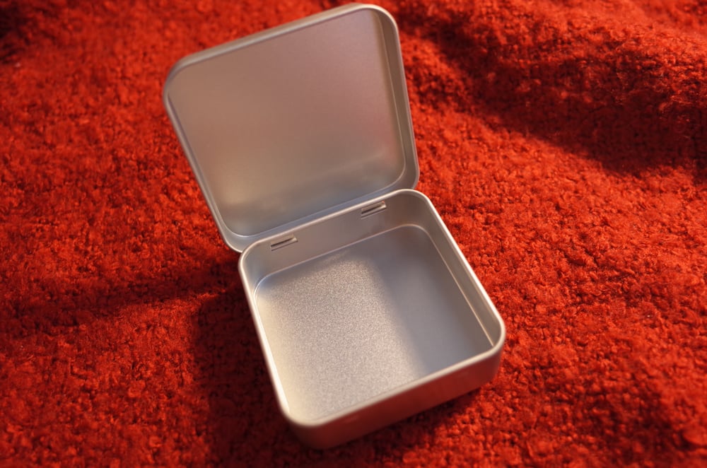 Image of Autumn Witch Friendship Box - Original Illustrated Mini Metal Tin