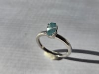 Image 2 of Coffin cut Cambodian Zircon Sterling Silver Ring