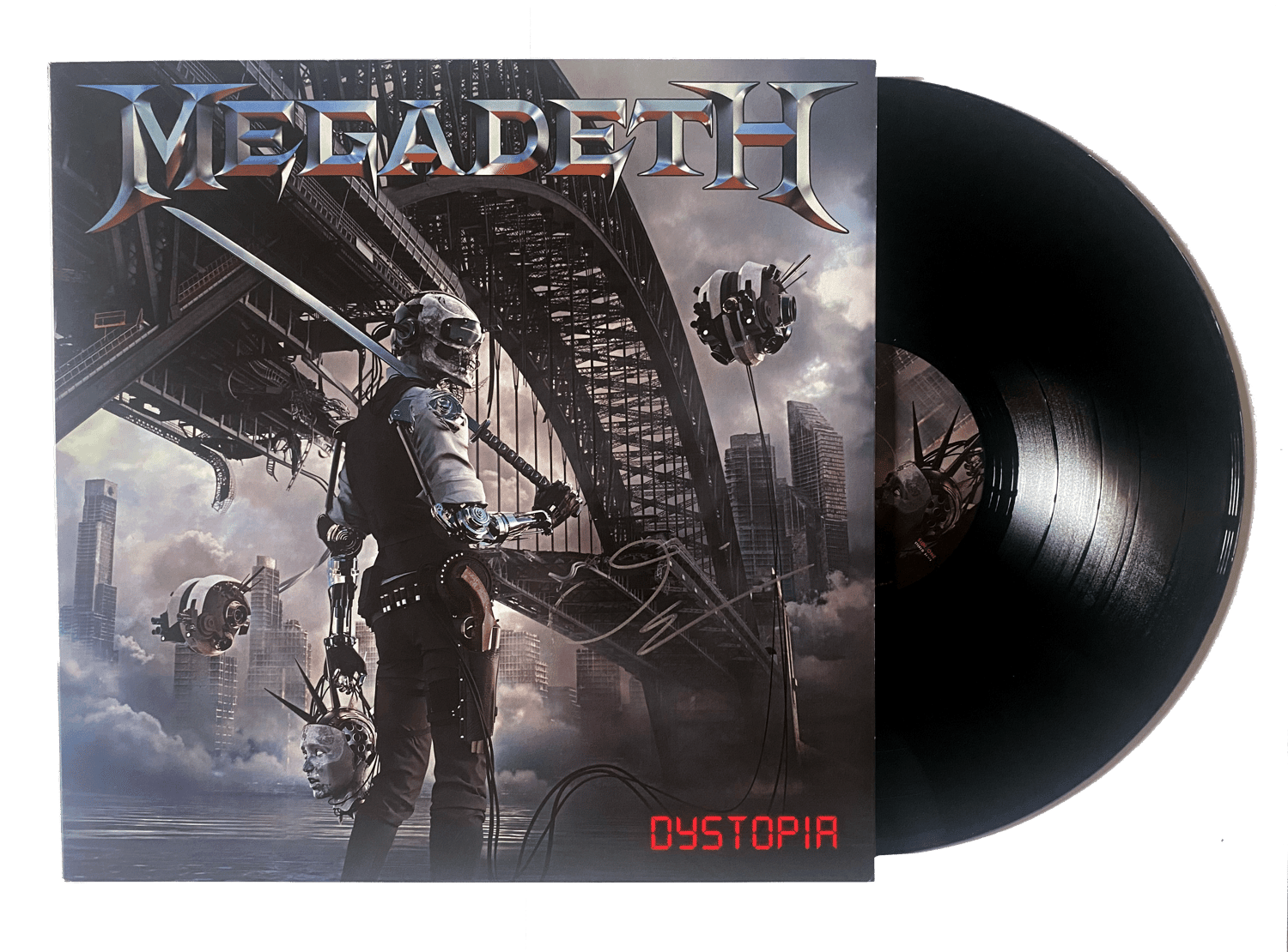 Image of MEGADETH - Dystopia - VINYL SIGNED BY DAVID ELLEFSON