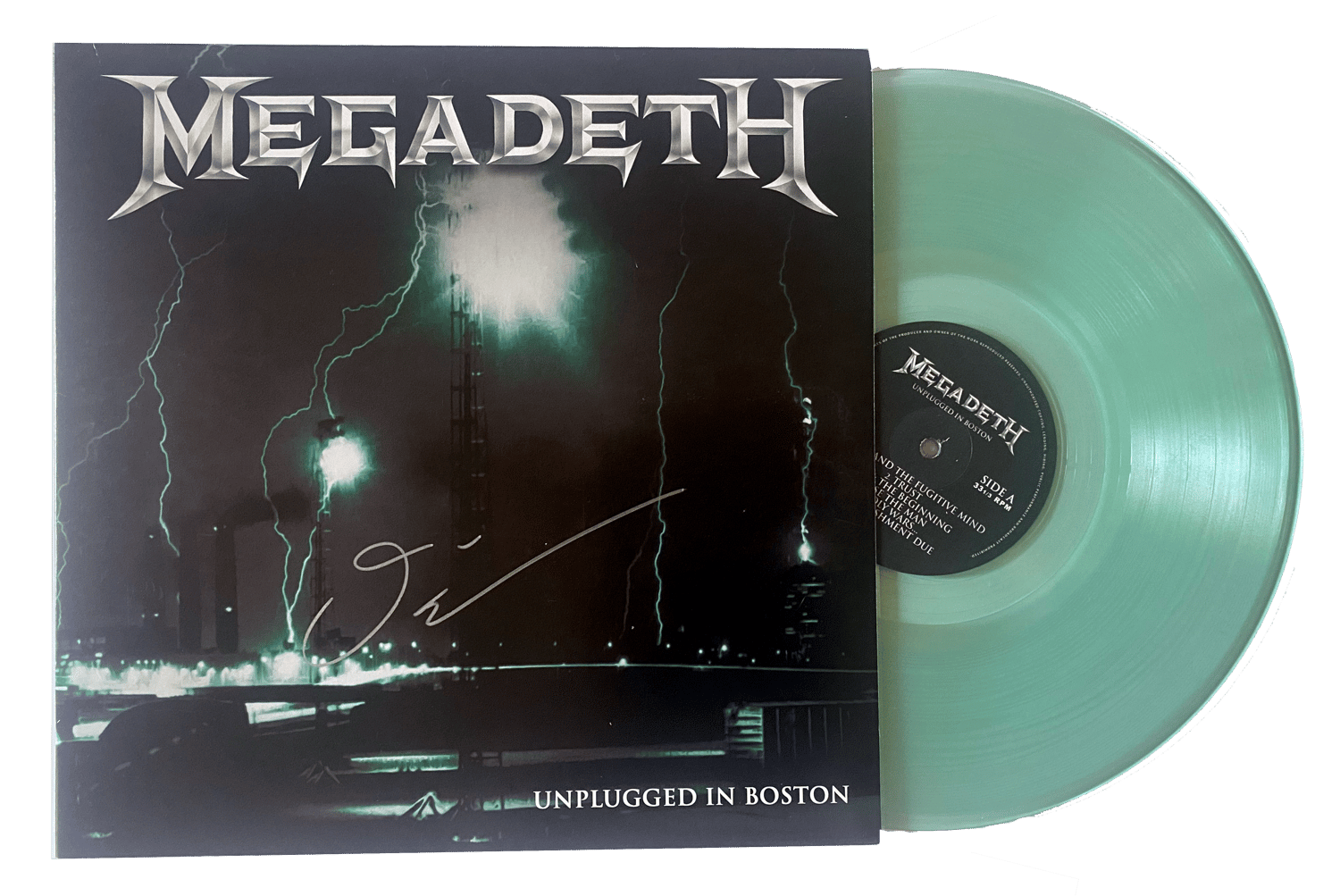 Image of MEGADETH - Unplugged In Boston - VINYL SIGNED BY DAVID ELLEFSON