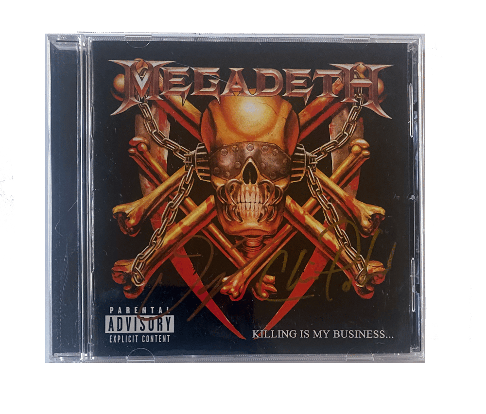 Image of MEGADETH - Killing Is My Business And Business Is Good - SIGNED CD David / Chris