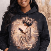 Image 3 of  Dream Big Inspirational Black Woman Reading PNG for Sublimation and Crafts (DIGITAL DOWNLOAD)