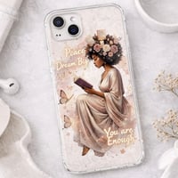 Image 2 of  Dream Big Inspirational Black Woman Reading PNG for Sublimation and Crafts (DIGITAL DOWNLOAD)