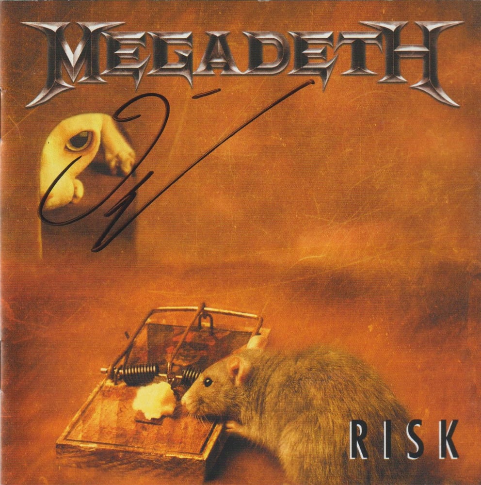 Image of MEGADETH - Risk - SIGNED CD