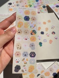 Image 2 of Cat Paws Sticker Sheet