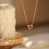 Image 1 of Crimson Heart Necklace