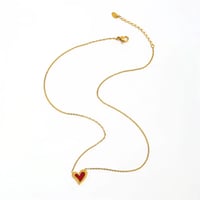 Image 3 of Crimson Heart Necklace