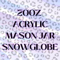 Image 1 of 20OZ ACRYLIC MASON JAR