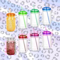 Image 2 of 20OZ ACRYLIC MASON JAR