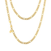 Image 3 of 5mm Gold Figaro Chain