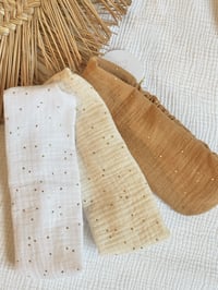 Image 1 of Bandeau adulte Margot - Blanc / Écru / Ocre