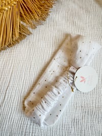 Image 3 of Bandeau adulte Margot - Blanc / Écru / Ocre