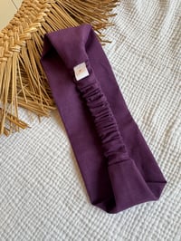 Image 2 of Bandeau adulte Margot Violet / fleuri tournesol 