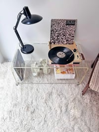 Image 2 of MESA DE METACRILATO CON RUEDAS, AÑOS 80